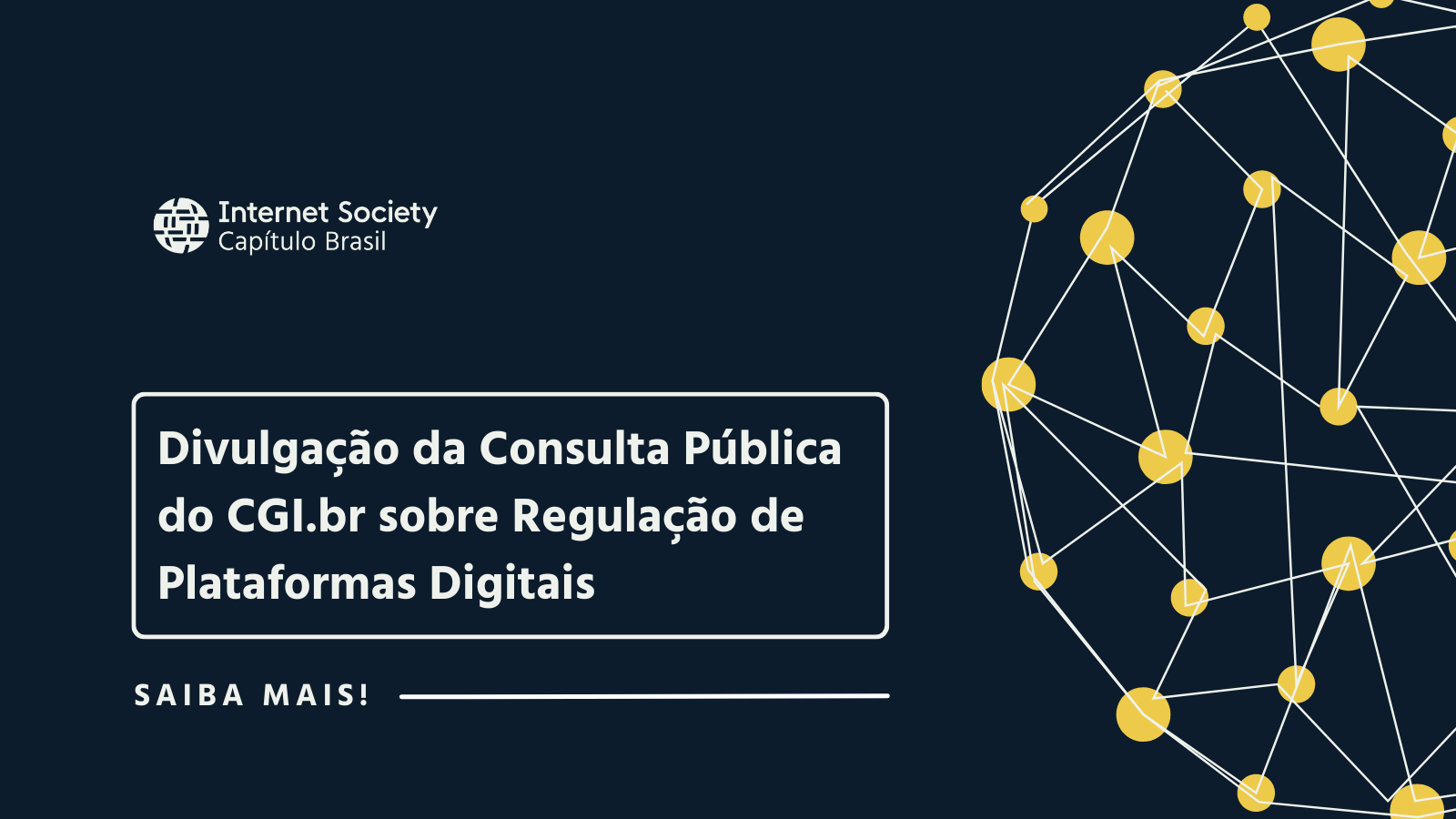 Consulta Pública do CGI.br sobre Regulação de Plataformas Digitais